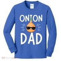 Funny Onion Dad Vegetable Fathers' Day Gardener Lover Gift Kids Long Sleeve Shirt thumb 0