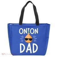 Funny Onion Dad Vegetable Fathers' Day Gardener Lover Gift Tote Bag thumb 0