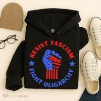 Fight Oligarchy Defend Democracy Hoodie thumb 4