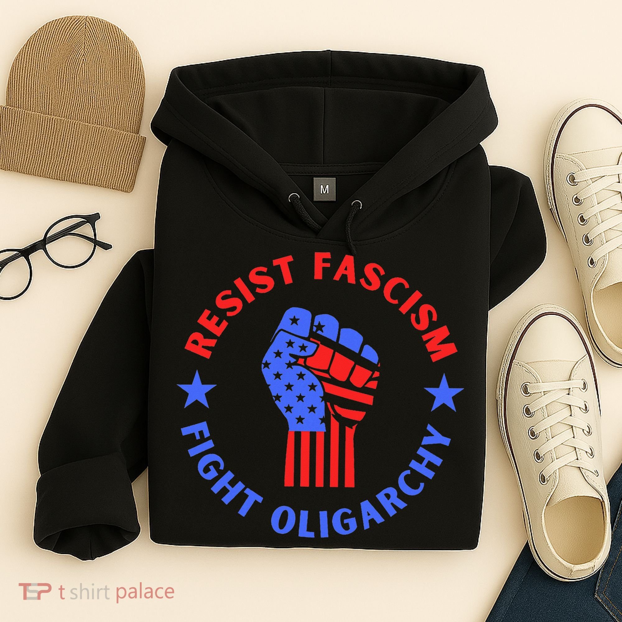 Fight Oligarchy Defend Democracy Hoodie