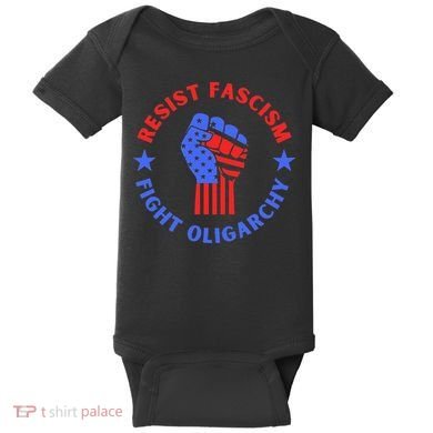 Fight Oligarchy Defend Democracy Baby Bodysuit
