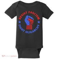 Fight Oligarchy Defend Democracy Baby Bodysuit thumb 0