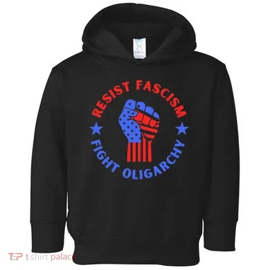 Fight Oligarchy Defend Democracy Toddler Hoodie