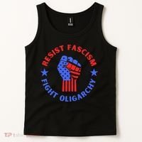 Fight Oligarchy Defend Democracy Tank Top thumb 2