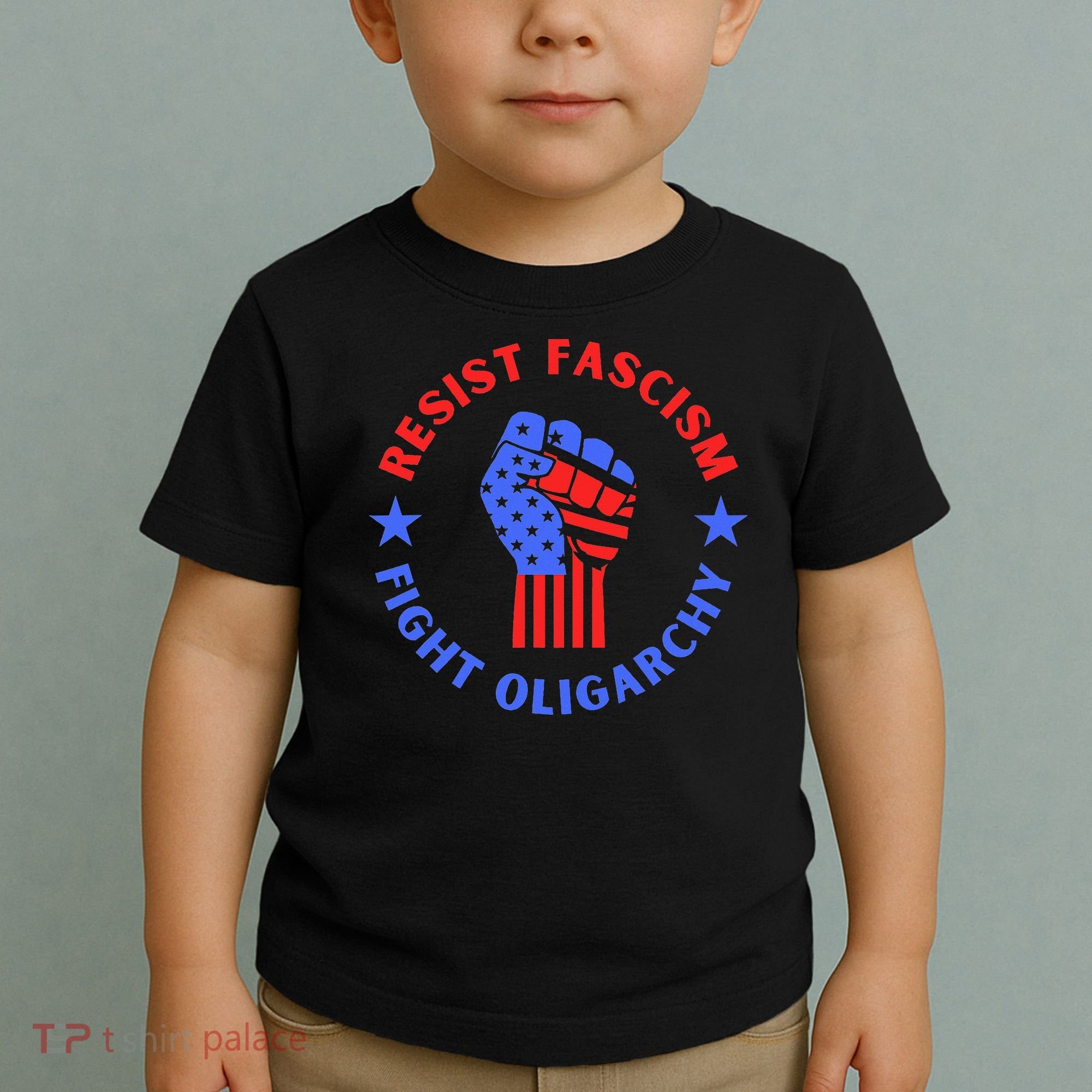 Fight Oligarchy Defend Democracy Toddler T-Shirt