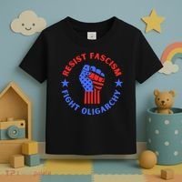 Fight Oligarchy Defend Democracy Toddler T-Shirt thumb 3