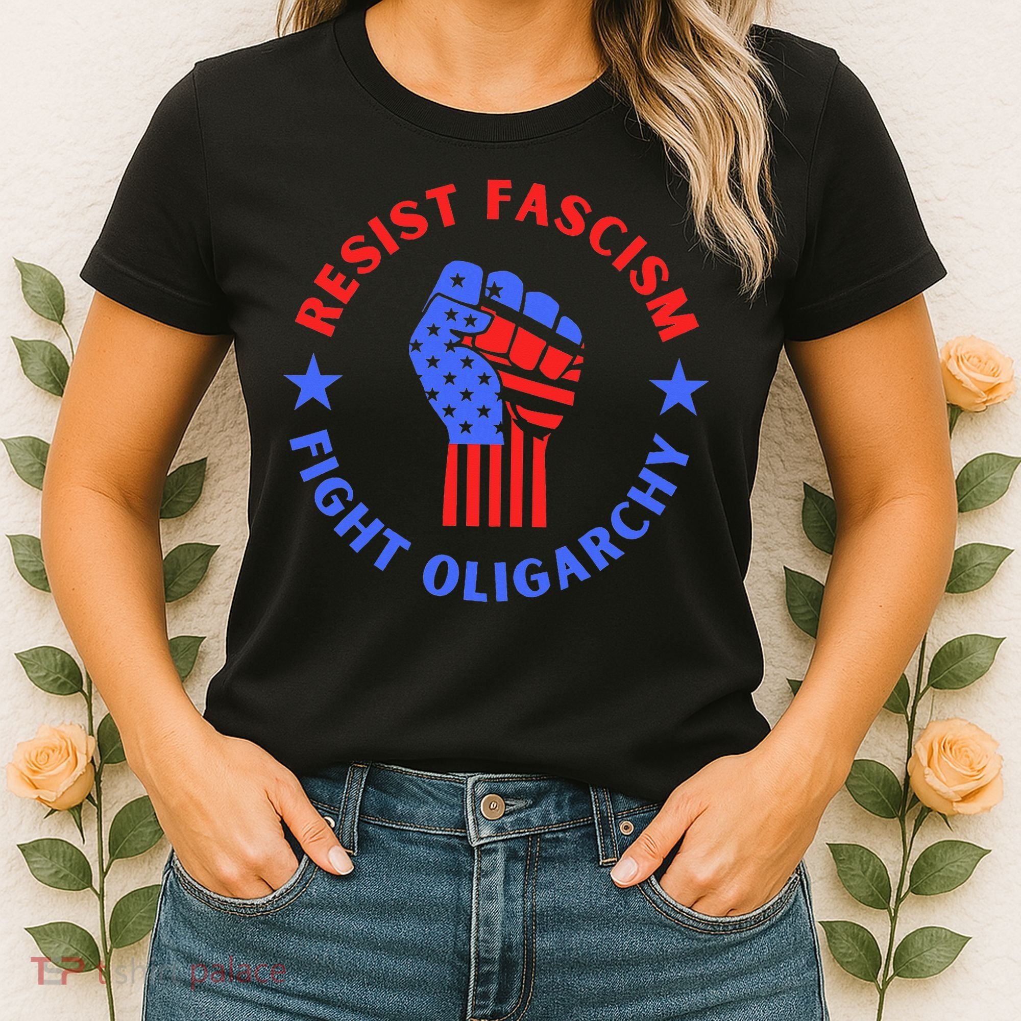Fight Oligarchy Defend Democracy Women's T-Shirt