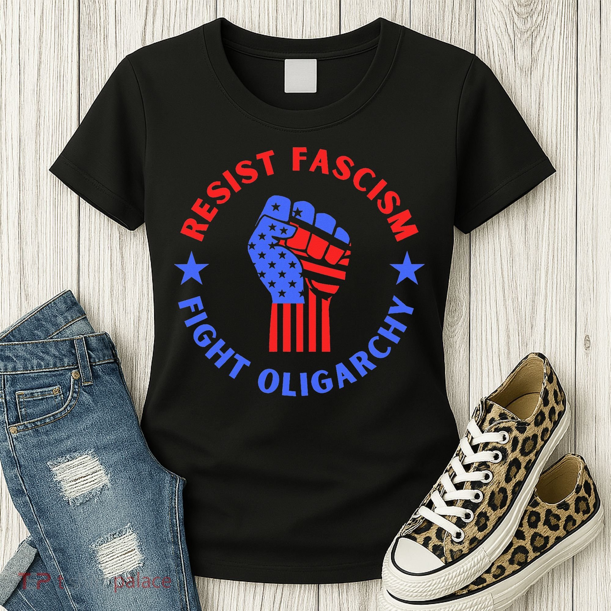 Fight Oligarchy Defend Democracy Women's T-Shirt