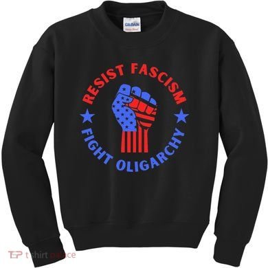Fight Oligarchy Defend Democracy Kids Sweatshirt