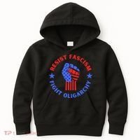 Fight Oligarchy Defend Democracy Kids Hoodie thumb 0