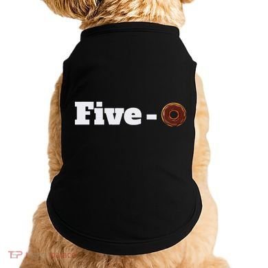 Five O Donut Funny Cop Doggie Tank