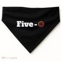 Five O Donut Funny Cop USA-Made Doggie Bandana thumb 0