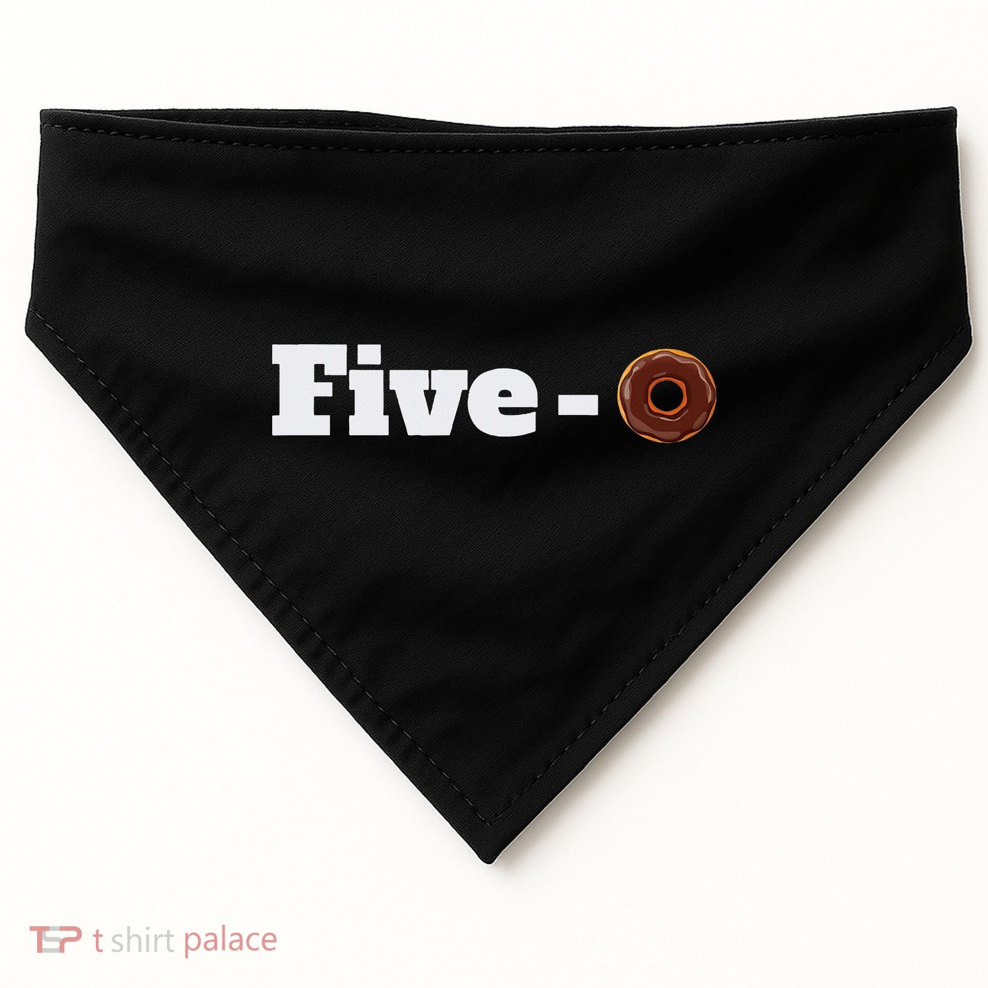 Five O Donut Funny Cop USA-Made Doggie Bandana