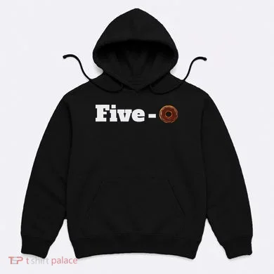 Five O Donut Funny Cop Hoodie