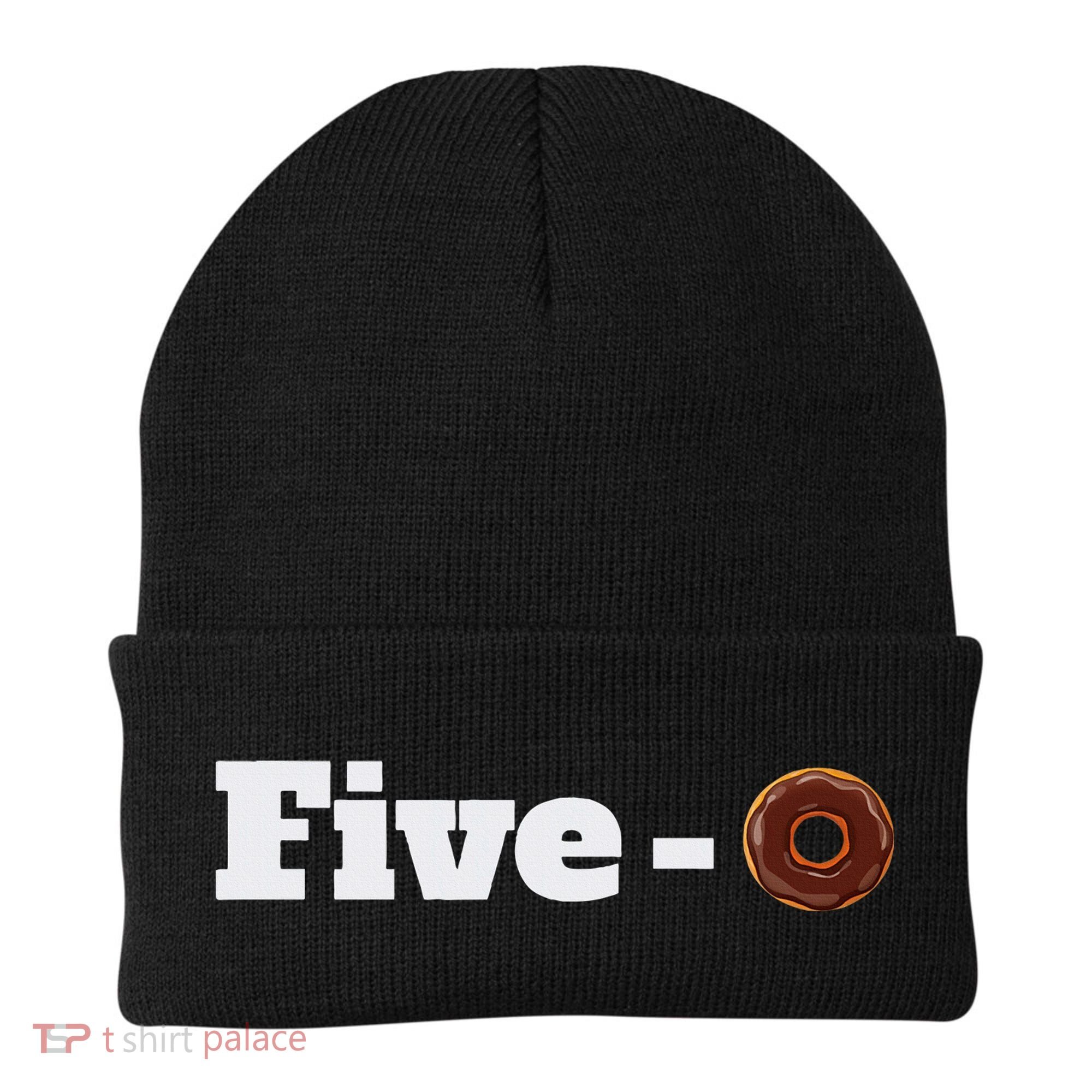 Five O Donut Funny Cop Beanie