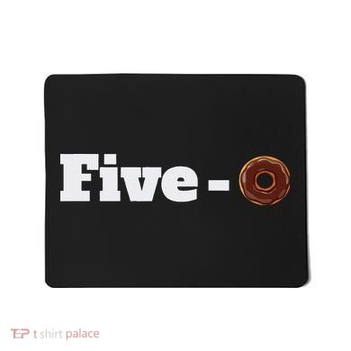 Five O Donut Funny Cop Mousepad