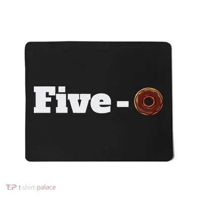 Five O Donut Funny Cop Mousepad
