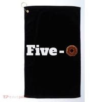 Five O Donut Funny Cop Golf Towel thumb 0