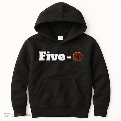 Five O Donut Funny Cop Kids Hoodie