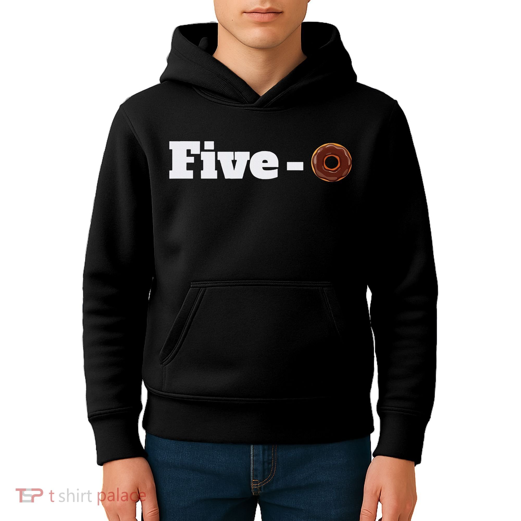 Five O Donut Funny Cop Kids Hoodie