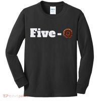 Five O Donut Funny Cop Kids Long Sleeve Shirt thumb 0