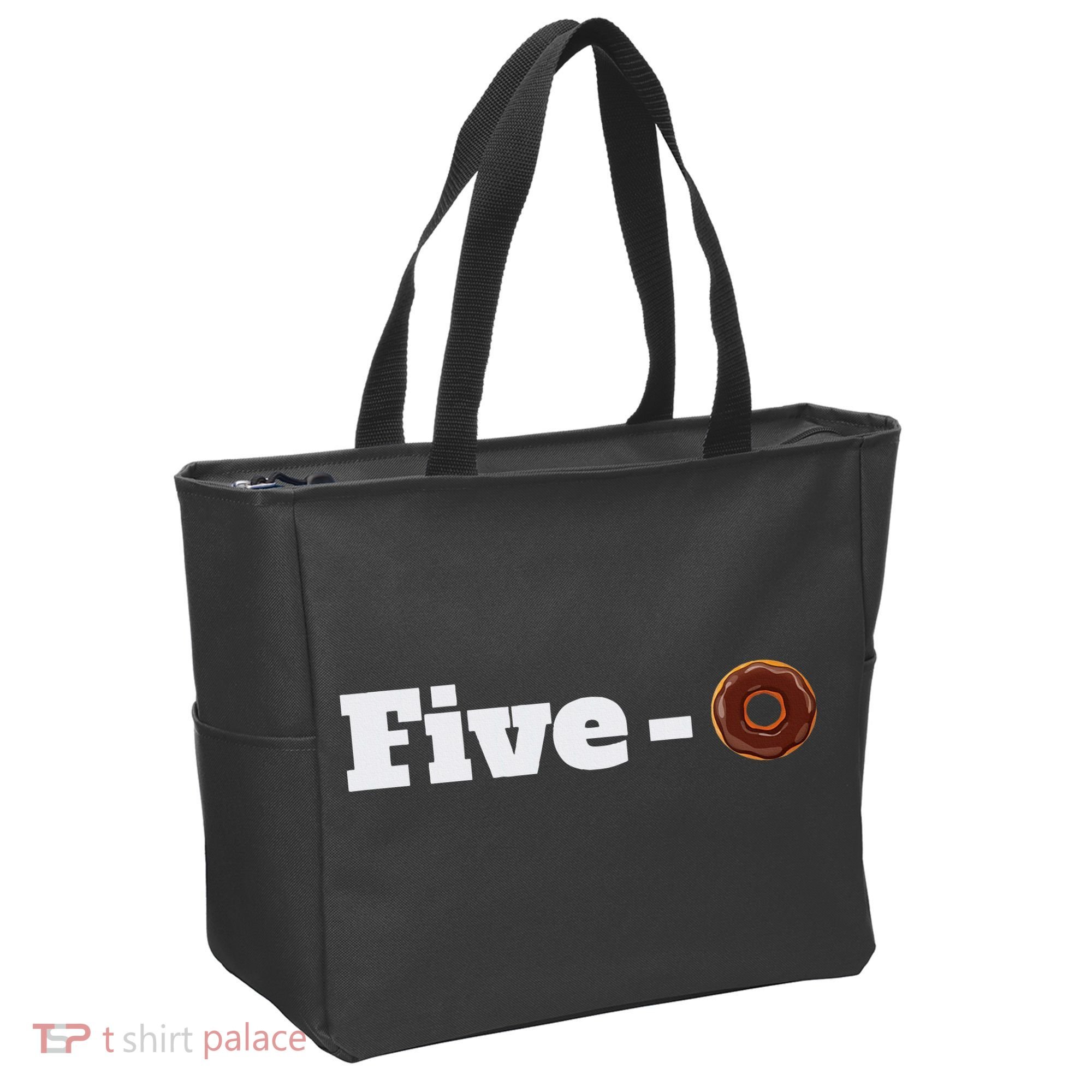 Five O Donut Funny Cop Tote Bag