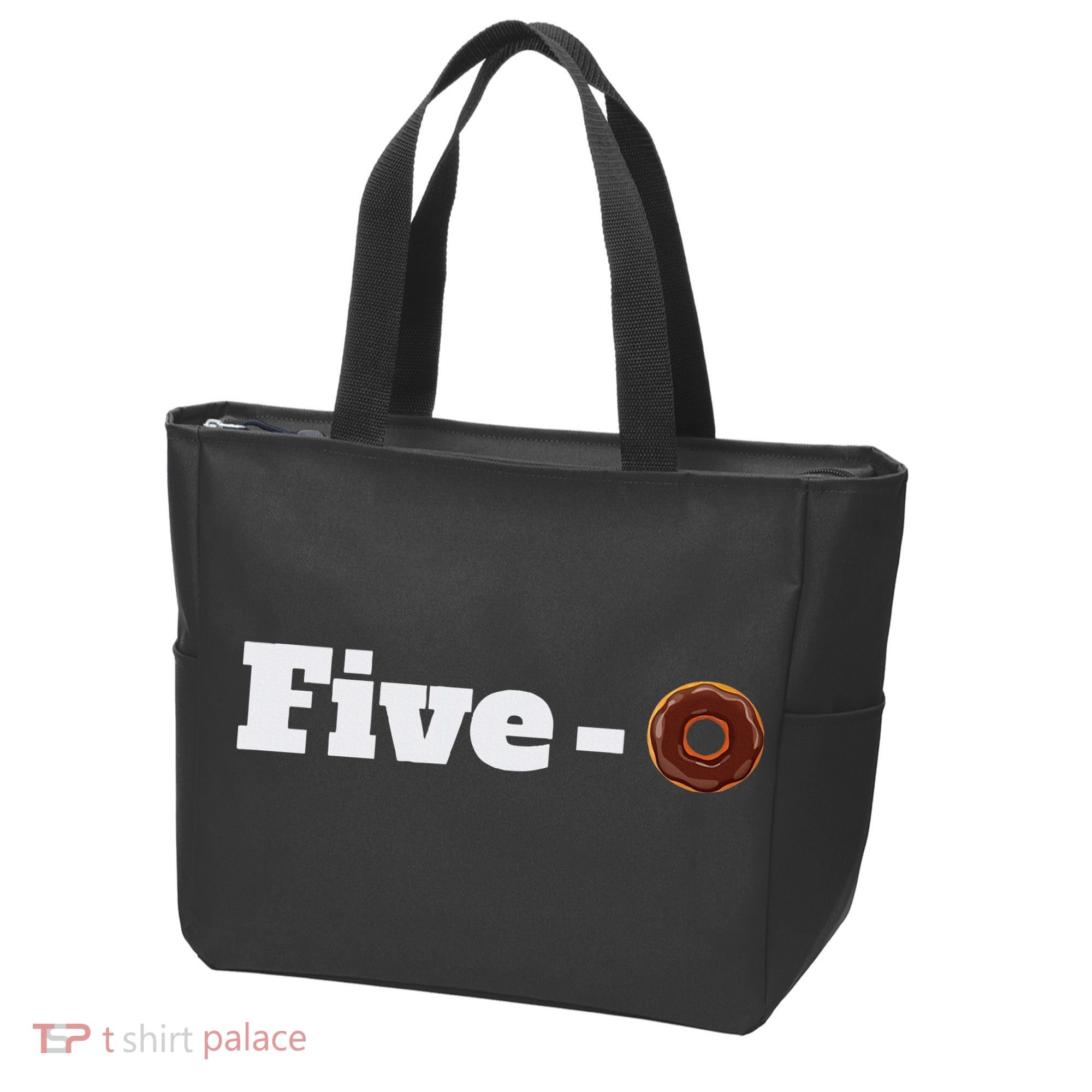 Five O Donut Funny Cop Tote Bag