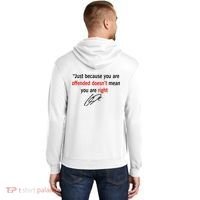 Freedom Offended Does't Mean Your Right Charlie Kirk Front & Back Hoodie thumb 1