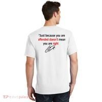 Freedom Offended Does't Mean Your Right Charlie Kirk Front & Back T-Shirt thumb 1