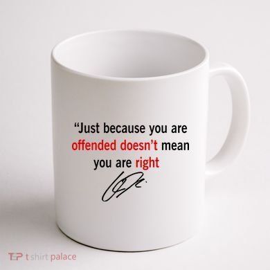Freedom Offended Does't Mean Your Right Charlie Kirk Front & Back Coffee Mug back