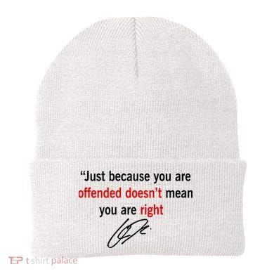 Freedom Offended Does't Mean Your Right Charlie Kirk Front & Back Beanie back