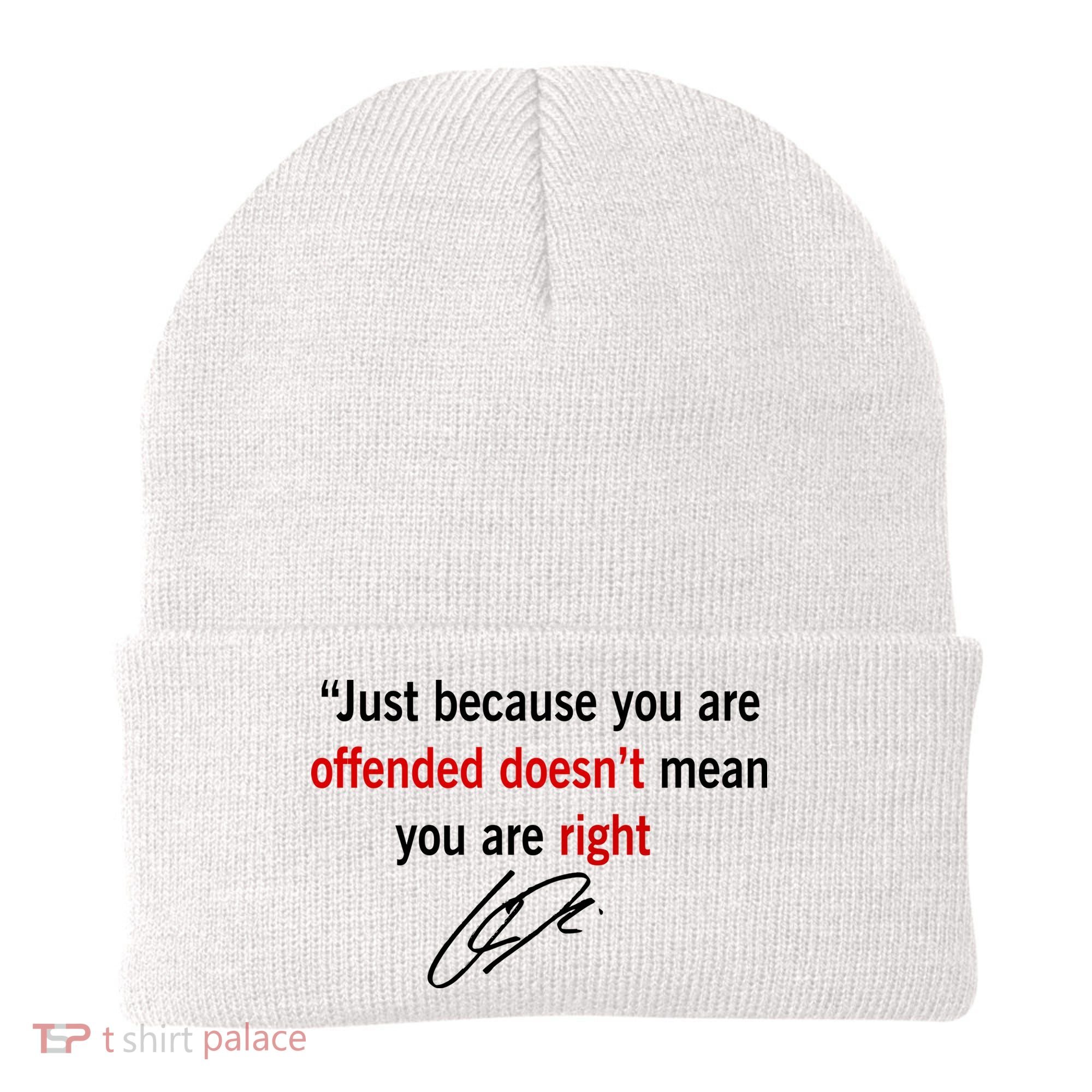 Freedom Offended Does't Mean Your Right Charlie Kirk Front & Back Beanie