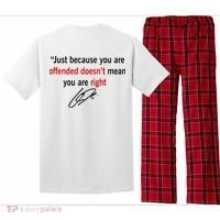 Freedom Offended Does't Mean Your Right Charlie Kirk Front & Back Pajama Set thumb 1