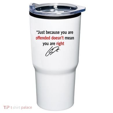 Freedom Offended Does't Mean Your Right Charlie Kirk Front & Back Tumbler back