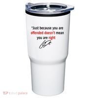 Freedom Offended Does't Mean Your Right Charlie Kirk Front & Back Tumbler thumb 1