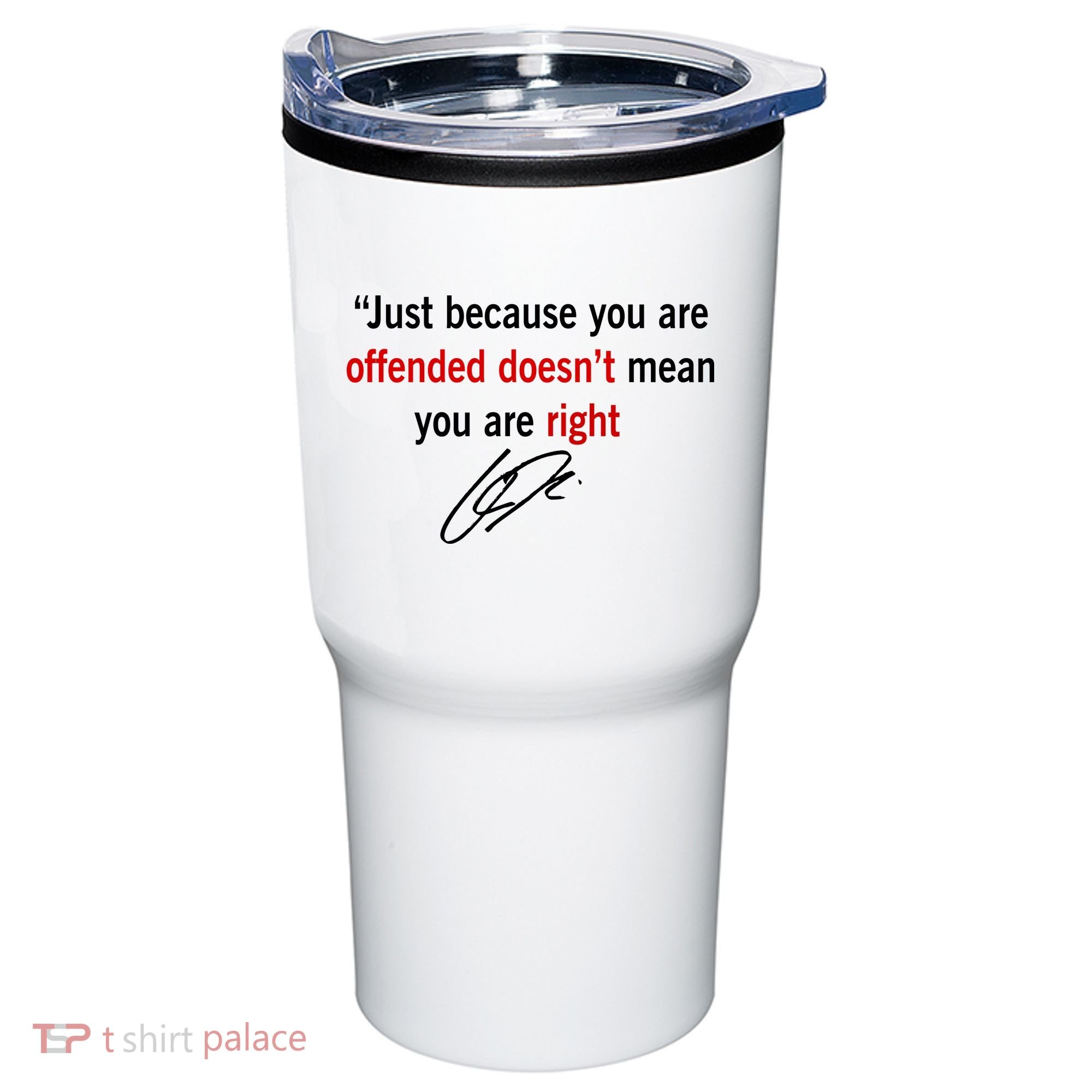 Freedom Offended Does't Mean Your Right Charlie Kirk Front & Back Tumbler