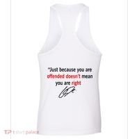 Freedom Offended Does't Mean Your Right Charlie Kirk Front & Back Women's Tank Top thumb 4