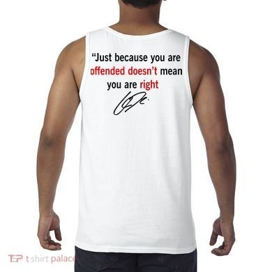 Freedom Offended Does't Mean Your Right Charlie Kirk Front & Back Tank Top back