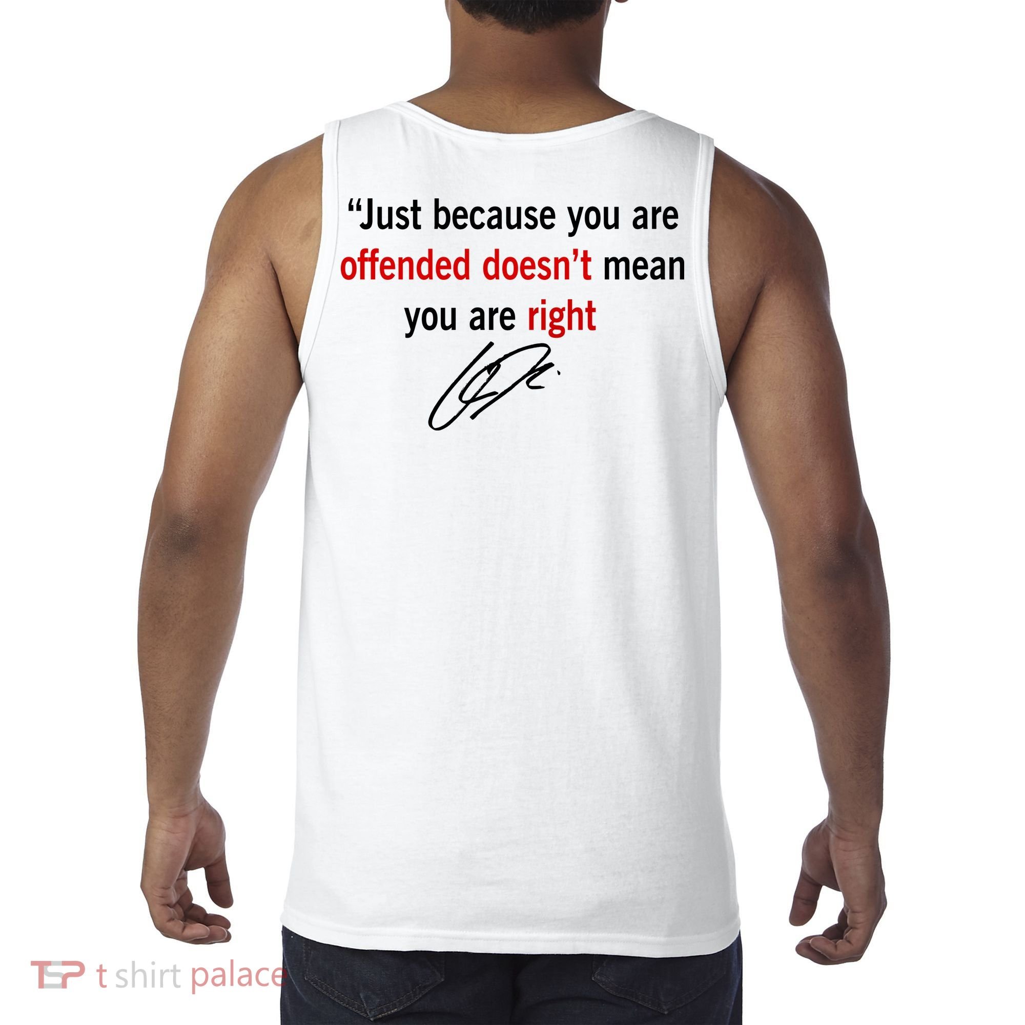 Freedom Offended Does't Mean Your Right Charlie Kirk Front & Back Tank Top