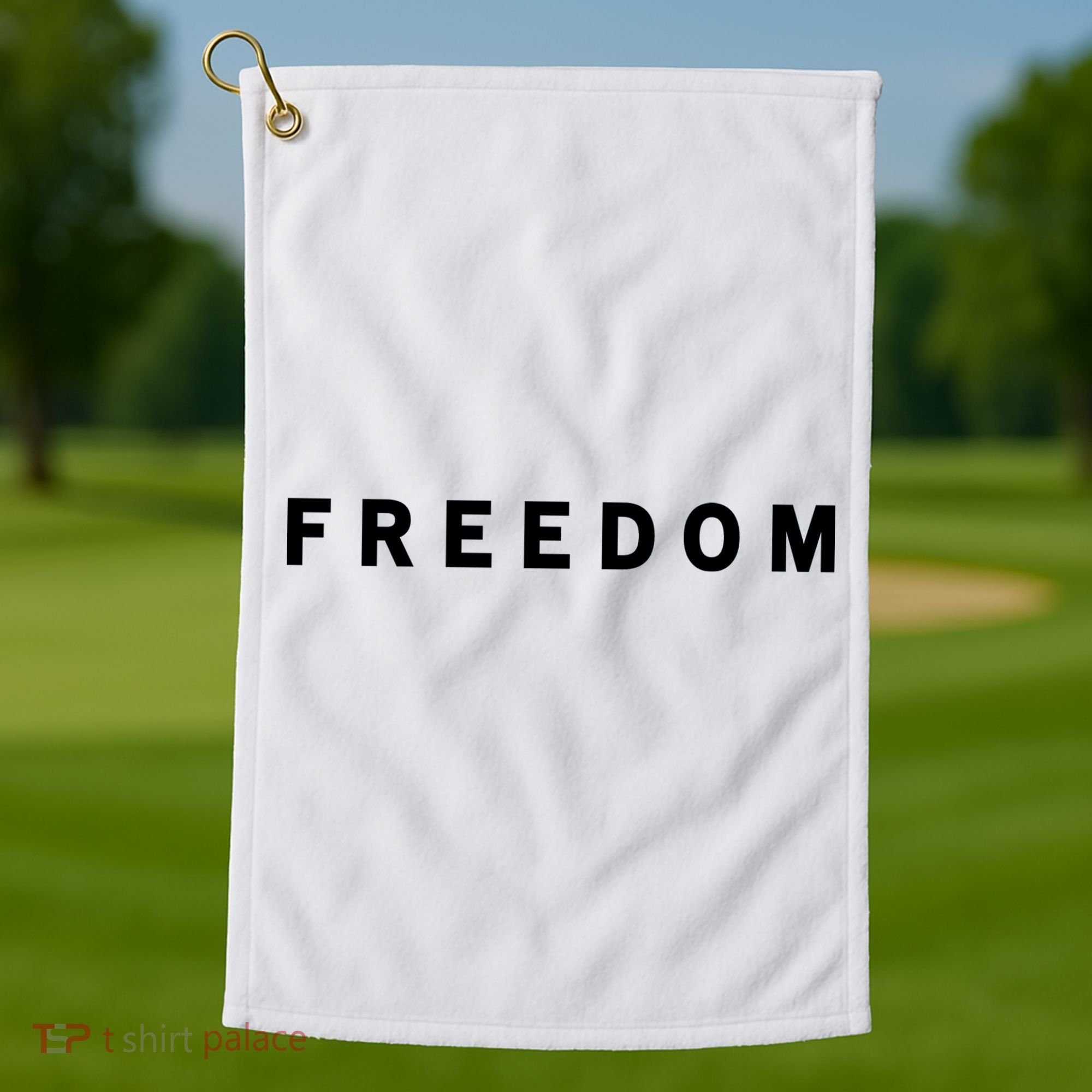 Freedom Offended Does't Mean Your Right Charlie Kirk Front & Back Golf Towel