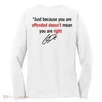Freedom Offended Does't Mean Your Right Charlie Kirk Front & Back Women's Long Sleeve Shirt thumb 1