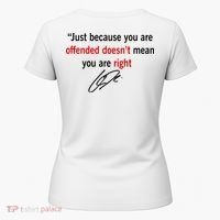 Freedom Offended Does't Mean Your Right Charlie Kirk Front & Back Women's T-Shirt thumb 5