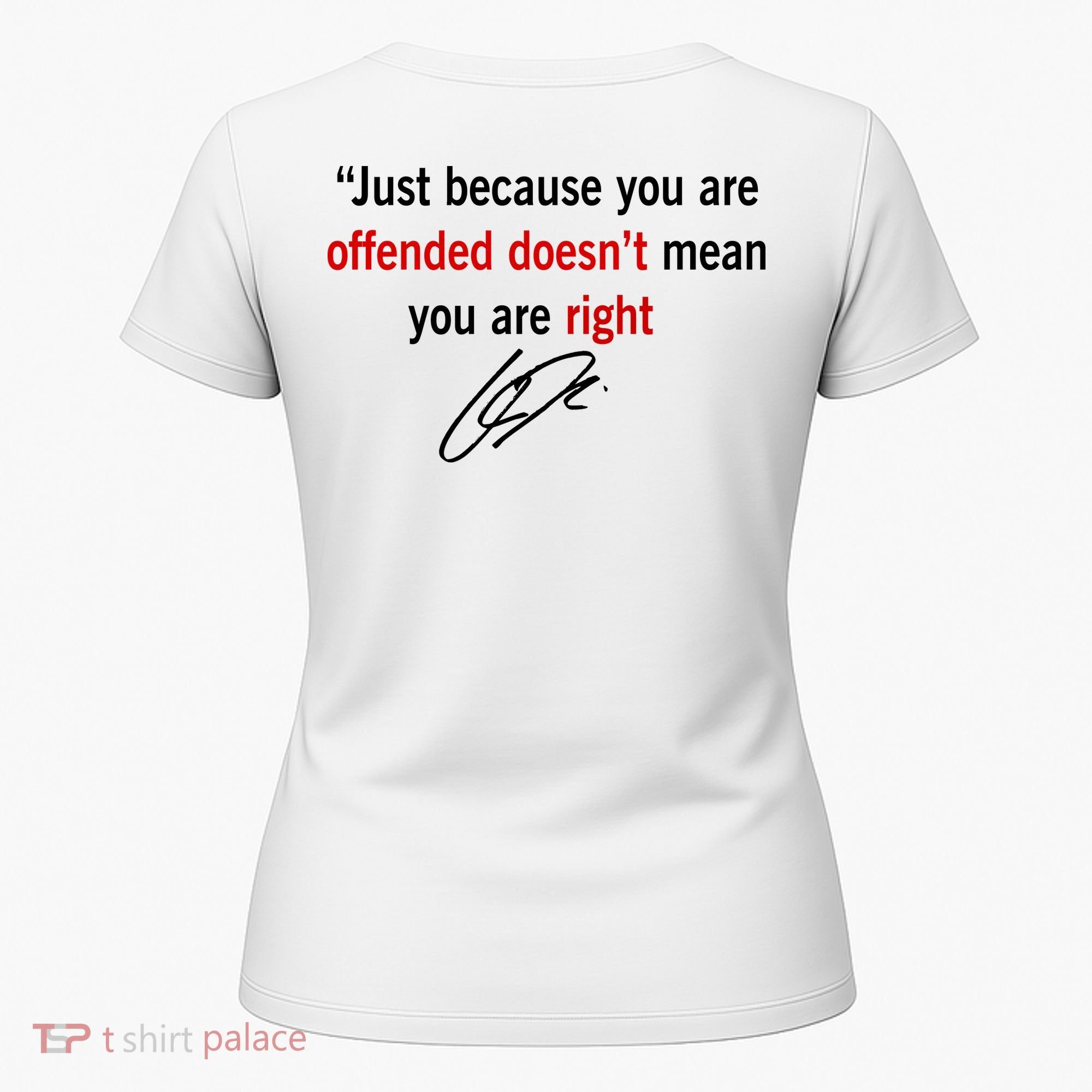 Freedom Offended Does't Mean Your Right Charlie Kirk Front & Back Women's T-Shirt