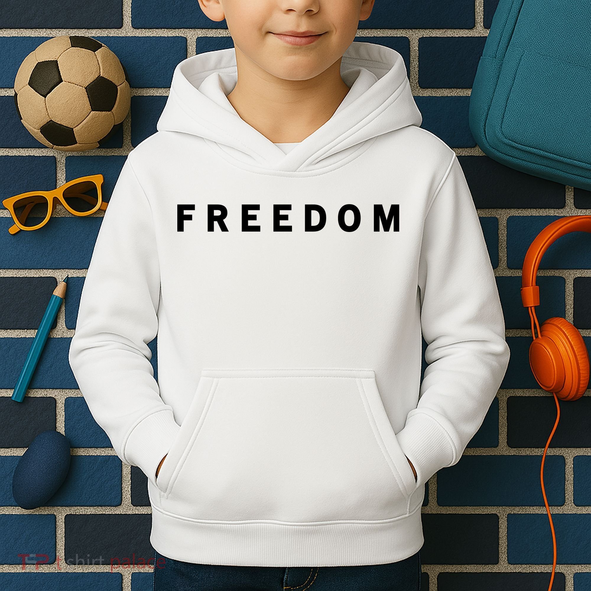 Freedom Offended Does't Mean Your Right Charlie Kirk Front & Back Kids Hoodie