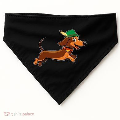 Funny Oktoberfest Dachshund USA-Made Doggie Bandana