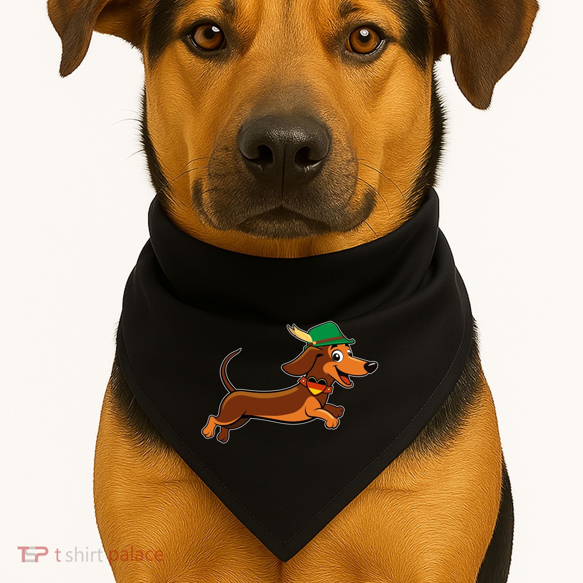 Funny Oktoberfest Dachshund USA-Made Doggie Bandana