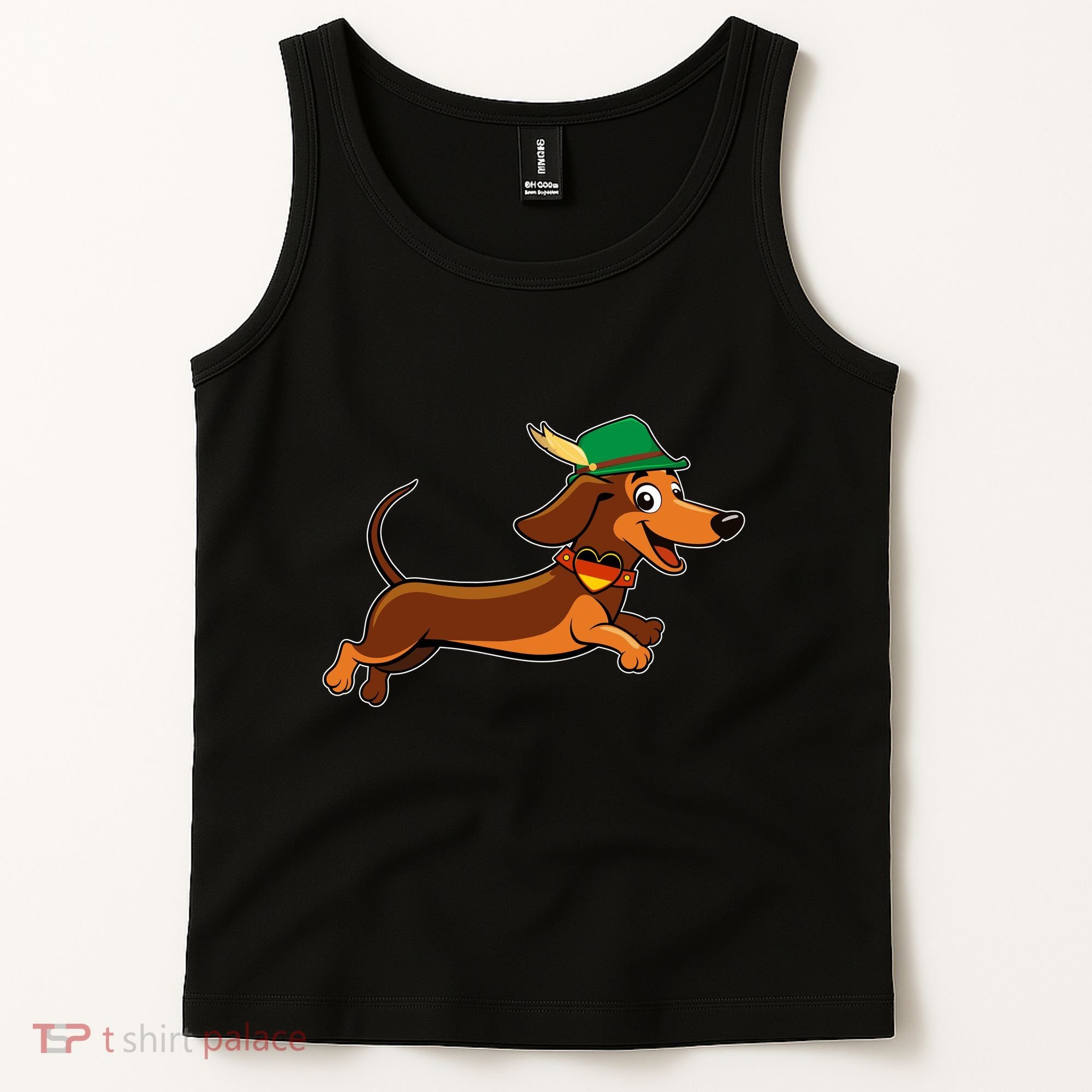 Funny Oktoberfest Dachshund Tank Top