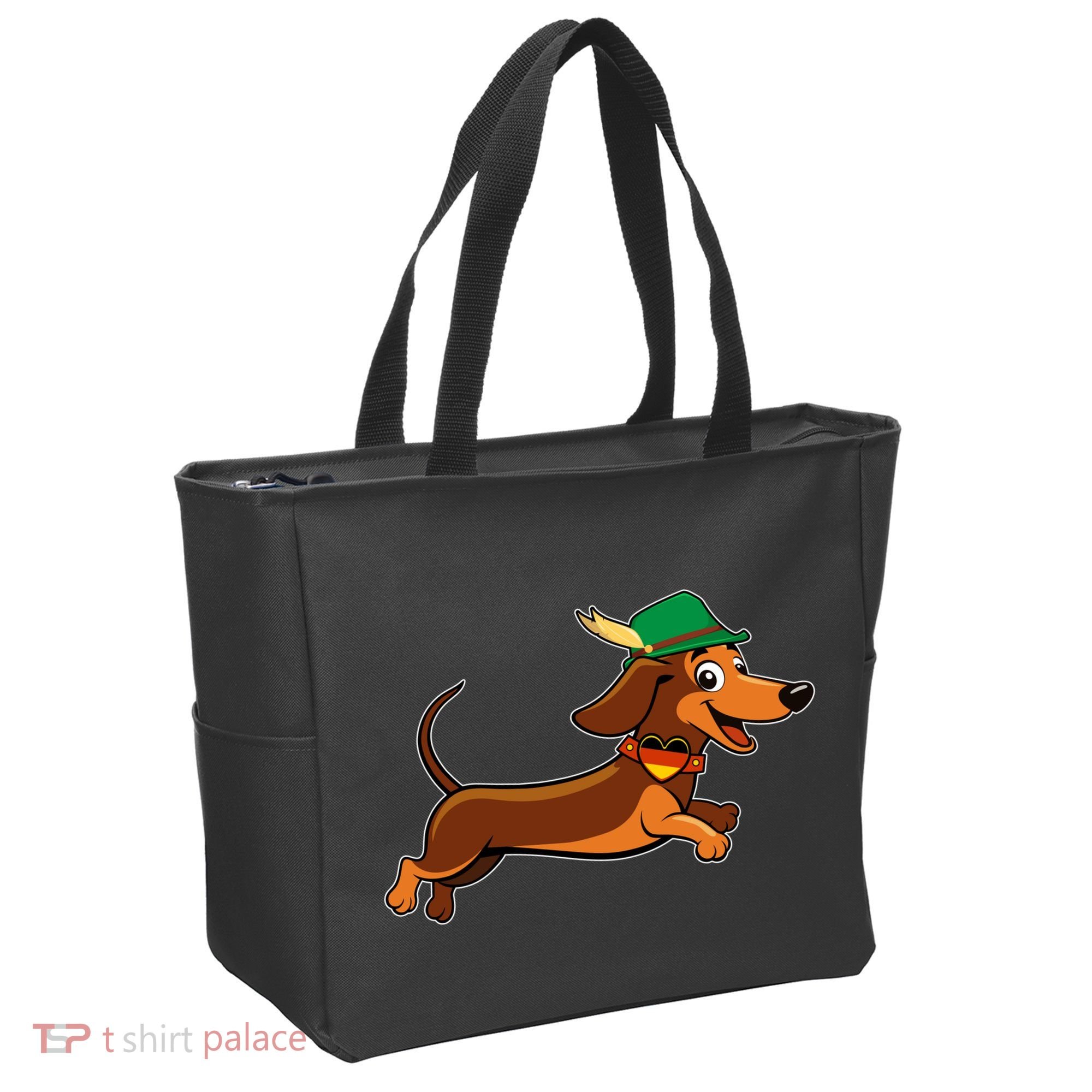 Funny Oktoberfest Dachshund Tote Bag
