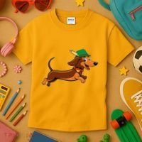 Funny Oktoberfest Dachshund Kids T-Shirt thumb 3