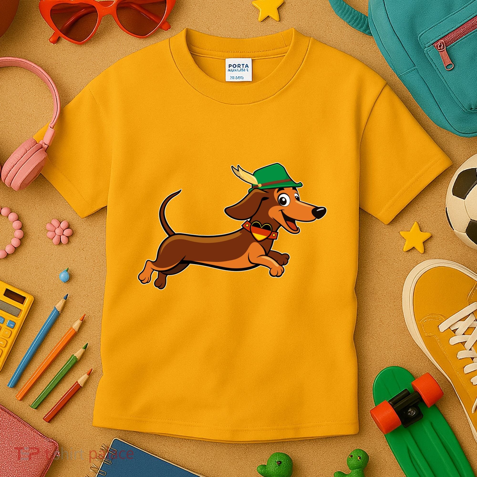 Funny Oktoberfest Dachshund Kids T-Shirt